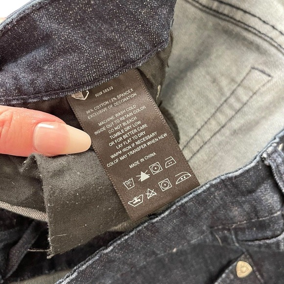 Kut From The Kloth 14 Skinny Jeans Dark Blue Denim Mid Rise Stretch Slim - Picture 3 of 9